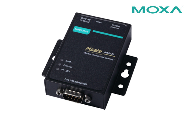 MOXA/MOXA  1口標準Modbus網(wǎng)關(guān) 訂貨號 ： MGate MB3180  型號 ： MGate MB3180