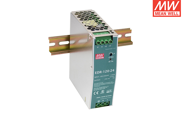 MEAN WELL/明緯電源 EDR-120-24軌道式開(kāi)關(guān)電源授權代理經(jīng)銷(xiāo)商